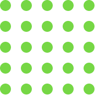 25 green circles on grid pattern