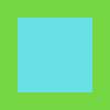 Green and blue concentric squares