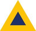 Yellow and navy blue concentric triangles
