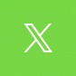 Social "X" green square